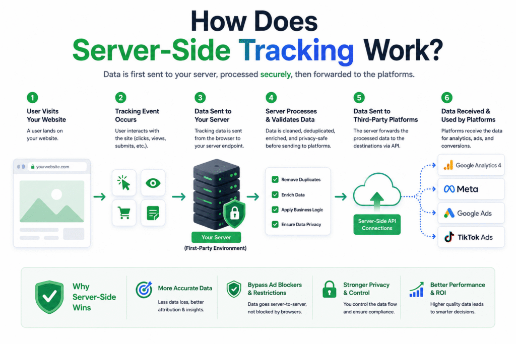 Working of Server-side tracking