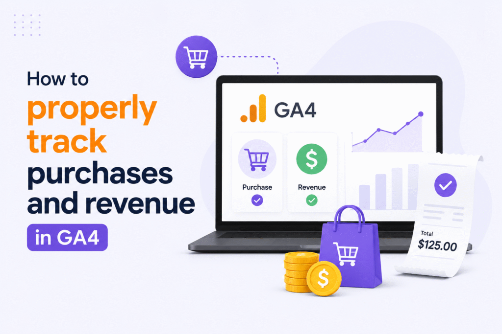 How to track the purchases and revenue properly?