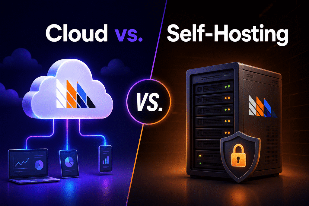 What is the difference between the cloud and self-hosting?