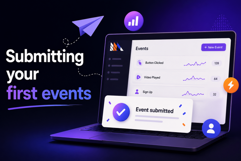 How to submit your first events?
