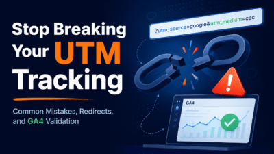 Stop Breaking Your UTM Tracking: Common Mistakes, Redirects, and GA4 Validation